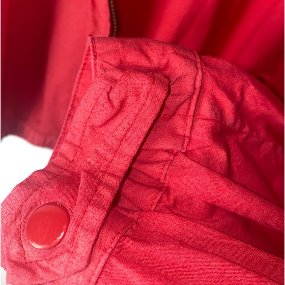 VTG Polo Ralph Lauren Red Shell Harrington Jacket M - Picture 6 of 8